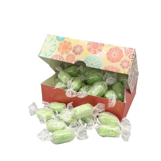 250g Rectangular Box Blossom Pattern of Sugar Free Chocolate Limes Sweets