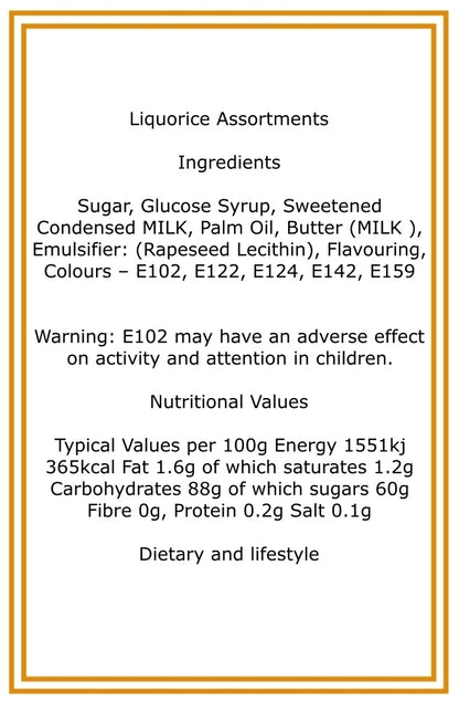 150g Tube of Buchanans Liquorice Assortment Sweets