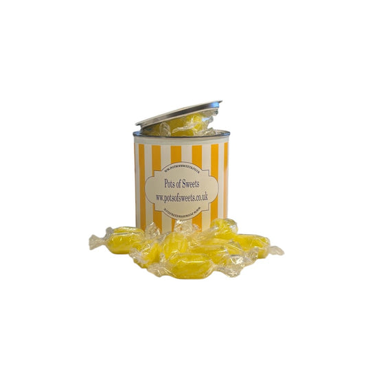 250g Paint Pot Tin of Sugar Free Sherbet Lemons