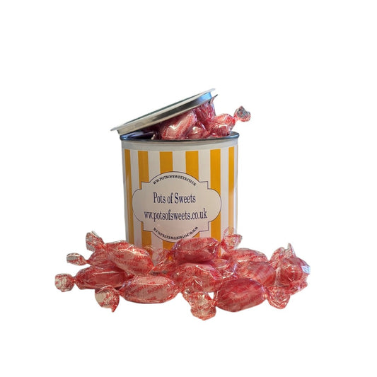 250g Paint Pot Tin of Sugar Free Strawberry Sherbets Sweets