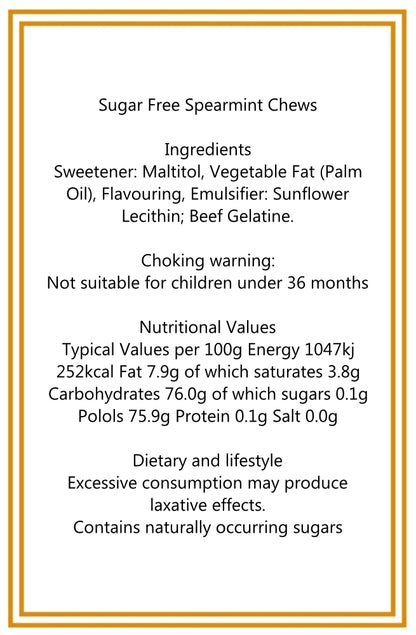 250g Paint Pot Tin of Sugar Free Spearmint Chews