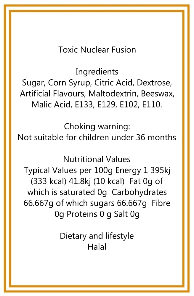 300g Bag of Toxic Waste and Nuclear Waste Super Sour Sweet Mix